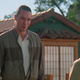 Silver lying to Daniel and Miyagi about Kreese’s death.